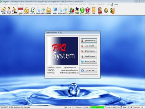 Programa Gráfica Rápida com Cadastro de Clientes Serviços e Financeiro v5.5 Plus - Fpqsystem 97822