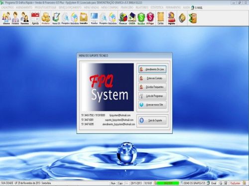 Programa Gráfica Rápida com Cadastro de Clientes, Serviços e Financeiro v5.5 PLUS - FpqSystem 97822