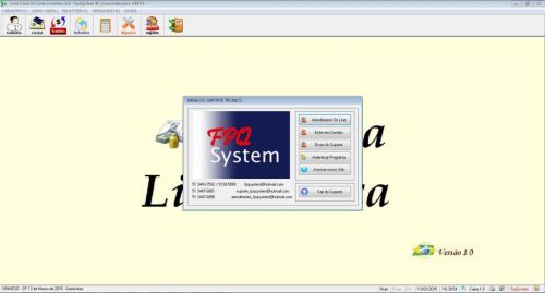 Programa Livro Caixa e Conta Corrente v1.0 - Fpqsystem 133119