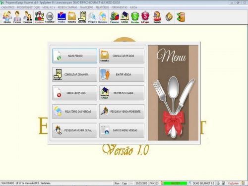 Programa para Espaço Gourmet, Bares e Restaurantes + PDV v1.0 - FpqSystem 136968