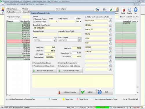 Programa para Espaço Gourmet Bares e Restaurantes Pdv v1.0 - Fpqsystem 136975