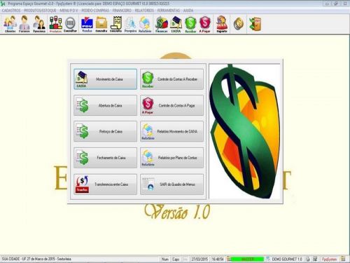 Programa para Espaço Gourmet Bares e Restaurantes Pdv v1.0 - Fpqsystem 136981