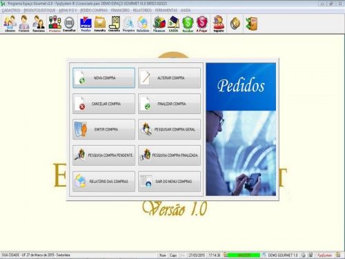 Programa para Espaço Gourmet Bares e Restaurantes Pdv v1.0 - Fpqsystem 136986