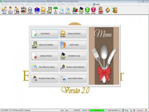 Programa para Espaço Gourmet, Bares e Restaurantes + PDV + MESAS v2.0 Plus - FpqSystem 136988