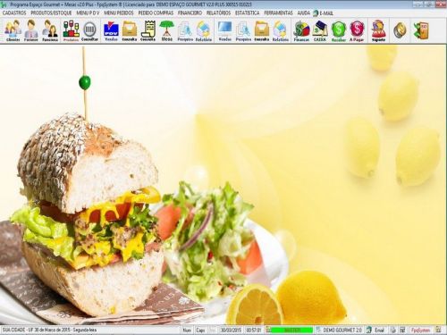 Programa para Espaço Gourmet, Bares e Restaurantes + PDV + MESAS v2.0 Plus - FpqSystem 137002