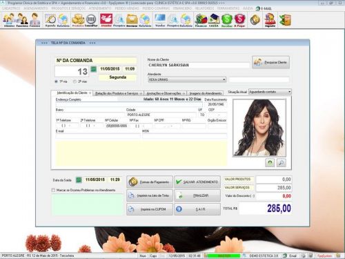 Programa Clinica de Estética e Spa Agendamento Vendas e Financeiro v3.0 - Fpqsystem 146291