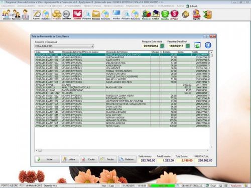 Programa Clinica de Estética e Spa Agendamento Vendas e Financeiro v3.0 - Fpqsystem 146292