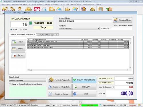 Programa Clinica de Estética e Spa v1.0 - Fpqsystem 146425