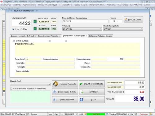Programa para Clinica Veterinária com e Agendamento e Vendas v2.0 - Fpqsystem 146468