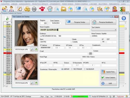 Programa para Clinica Veterinária com e Agendamento e Vendas v2.0 - Fpqsystem 146472
