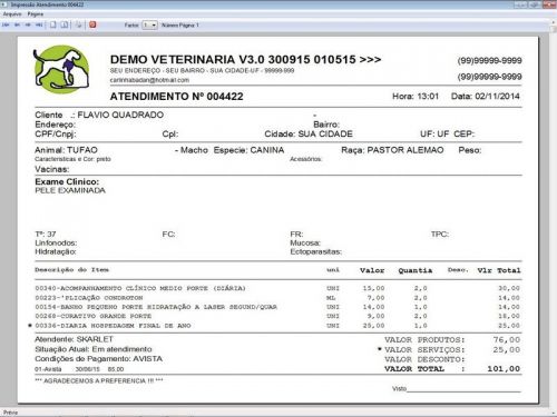 Programa para Clinica Veterinária com Agendamento, Vendas e Financeiro v3.0 146501