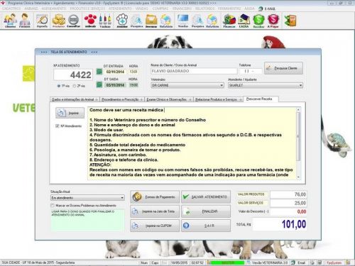 Programa para Clinica Veterinária com Agendamento, Vendas e Financeiro v3.0 146506