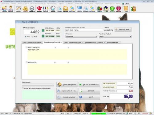 Programa para Clinica Veterinária com Agendamento Vendas e Financeiro v4.0 Plus - Fpqsystem 146516