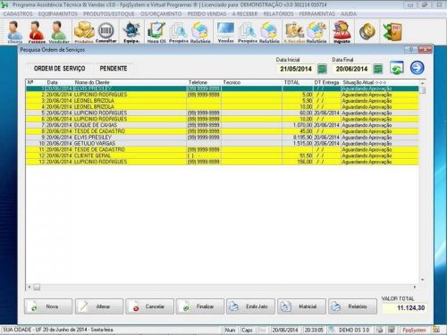 Programa Os Assistência Técnica com Vendas v3.0 - Fpqsystem 151097