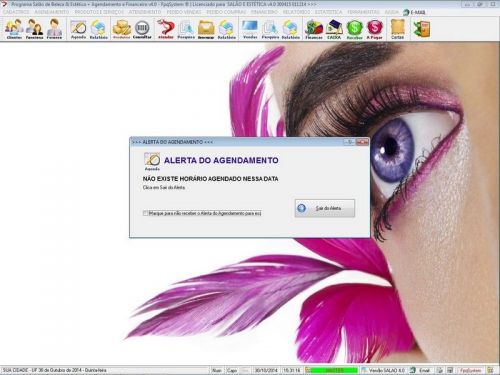 Programa Salão de Beleza, Agendamento, Vendas e Financeiro v4.0 Plus 151104