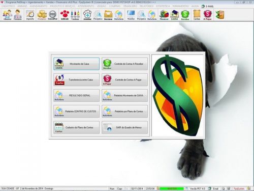 Programa para PetShop e Agropecuária com Agendamento, Vendas e Financeiro v4.0 Plus 151135