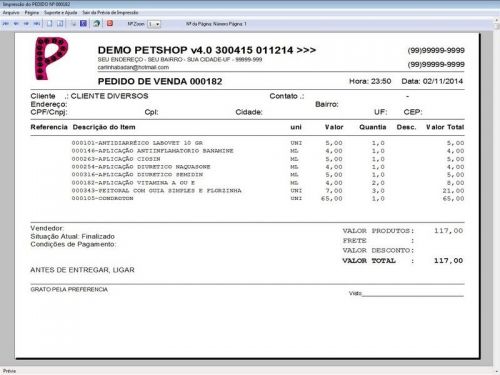 Programa para Petshop e Agropecuária com Agendamento Vendas e Financeiro v4.0 Plus - Fpqsystem 151136