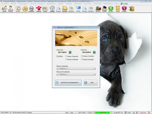 Programa para Petshop e Agropecuária com Agendamento Vendas e Financeiro v4.0 Plus - Fpqsystem 151137