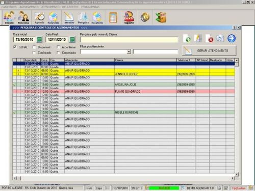 Programa para Cadastro de Clientes Agendamento e Atendimento v1.0 - Fpqsystem 151143