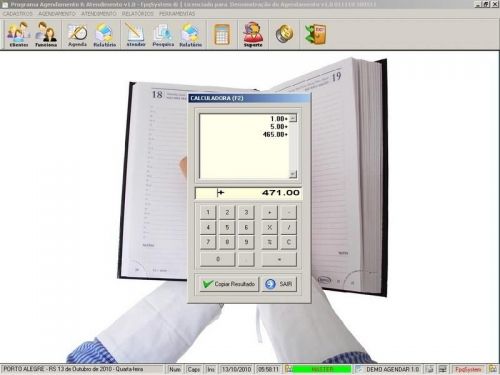 Programa para Cadastro de Clientes Agendamento e Atendimento v1.0 - Fpqsystem 151147