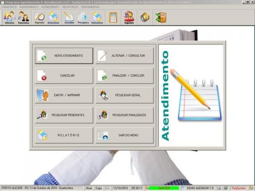 Programa para Cadastro de Clientes Agendamento e Atendimento v1.0 - Fpqsystem 151156