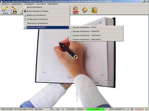 Programa para Cadastro de Clientes Agendamento e Atendimento v1.0 - Fpqsystem 151157