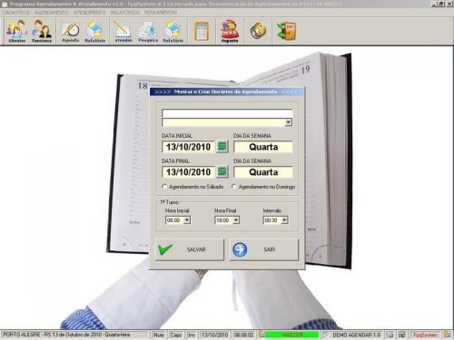 Programa para Cadastro de Clientes, Agendamento e Atendimento v1.0 - FpqSystem 151158