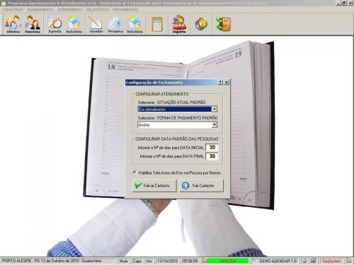 Programa para Cadastro de Clientes Agendamento e Atendimento v1.0 - Fpqsystem 151160