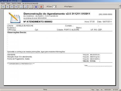 Programa para Cadastro de Clientes, Agendamento e Atendimento v2.0 - FpqSystem 151166