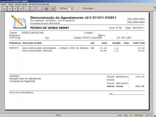 Programa para Cadastro de Clientes Agendamento e Atendimento v2.0 - Fpqsystem 151167