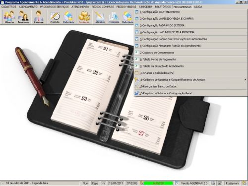 Programa para Cadastro de Clientes Agendamento e Atendimento v2.0 - Fpqsystem 151168