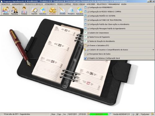 Programa para Cadastro de Clientes, Agendamento e Atendimento v2.0 - FpqSystem 151168