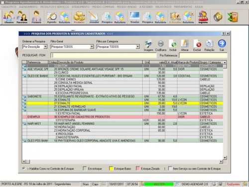 Programa para Cadastro de Clientes, Agendamento e Atendimento v2.0 - FpqSystem 151171