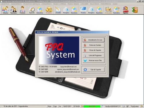 Programa para Cadastro de Clientes Agendamento e Atendimento v2.0 - Fpqsystem 151174