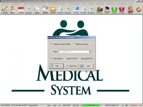 Programa Consultório e Clinica Médica com Agendamento Vendas e Financeiro v4.0 - Fpqsystem 151736