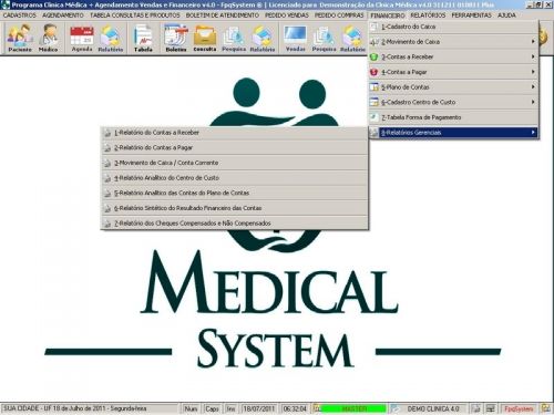 Programa Consultório e Clinica Médica com Agendamento Vendas e Financeiro v4.0 - Fpqsystem 151742
