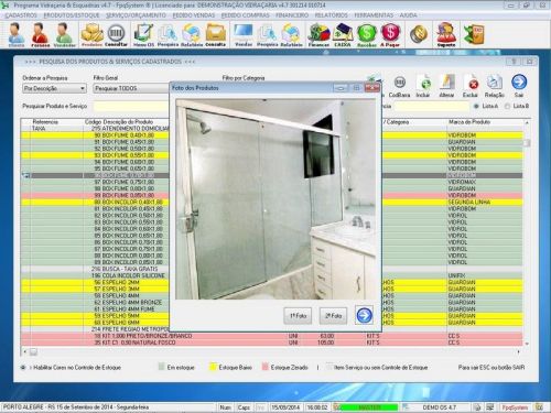 Programa Os Vidraçaria e Esquadrias com Vendas e Financeiro v4.7 - Fpqsystem 152064