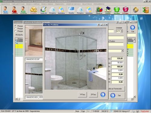 Programa Os Vidraçaria e Esquadrias com Vendas e Financeiro v4.7 152072