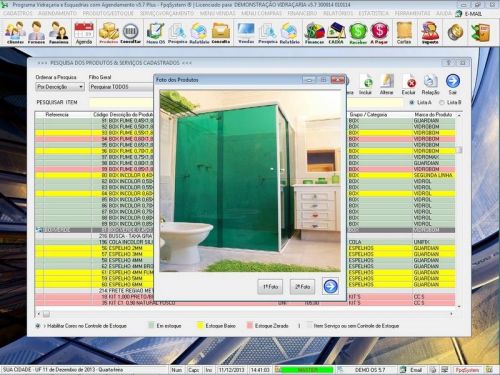 Programa Os Vidraçaria e Esquadria com Vendas Financeiro e Agendamento v5.7 Plus - Fpqsystem 152210