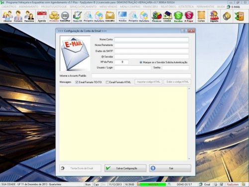 Programa Os Vidraçaria e Esquadria com Vendas Financeiro e Agendamento v5.7 Plus - Fpqsystem 152214