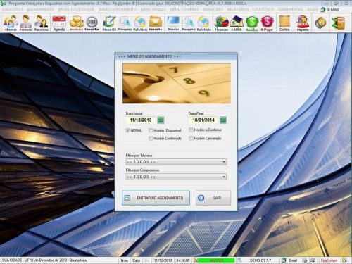 Programa Os Vidraçaria e Esquadria com Vendas Financeiro e Agendamento v5.7 Plus - Fpqsystem 152223