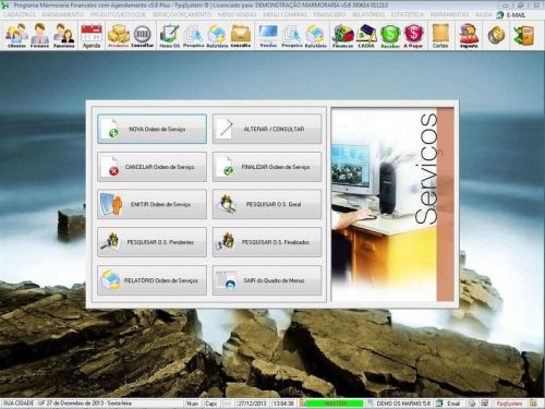 Programa Ordem de Serviço Marmoraria com Vendas e Financeiro e Agendamento v5.8 152280