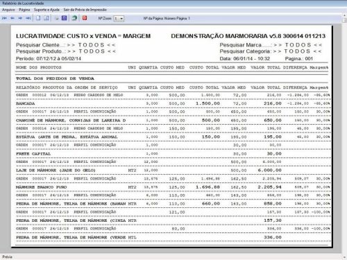 Programa Ordem de Serviço Marmoraria com Vendas e Financeiro e Agendamento v5.8 152283