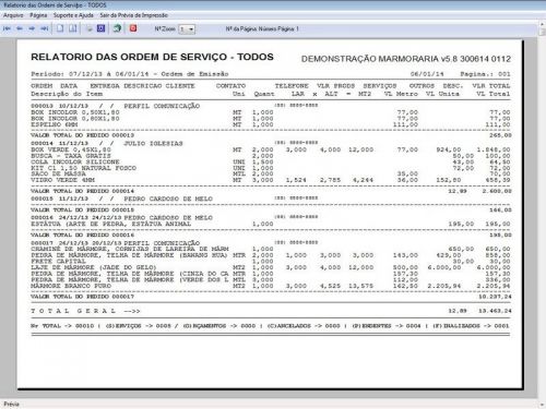 Programa Ordem de Serviço Marmoraria com Vendas e Financeiro e Agendamento v5.8 152284