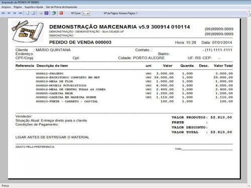 Programa Ordem de Serviço Marcenaria com Vendas e Financeiro e Agendamento v5.9 - FpqSystem 152302