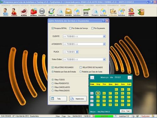 Programa para Autosom e Tunning com Serviços v1.0 - Fpqsystem 152319