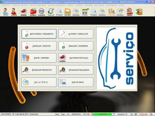Programa para Autosom e Tunning com Serviços v1.0 - Fpqsystem 152320