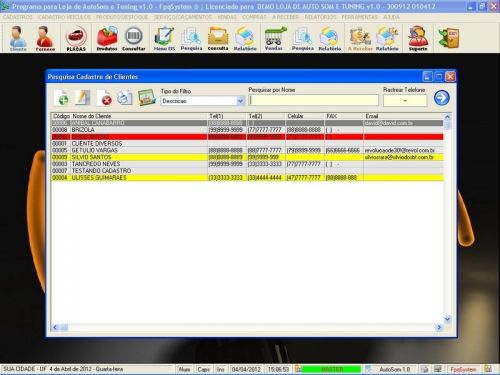 Programa para Autosom e Tunning com Serviços v1.0 - Fpqsystem 152323
