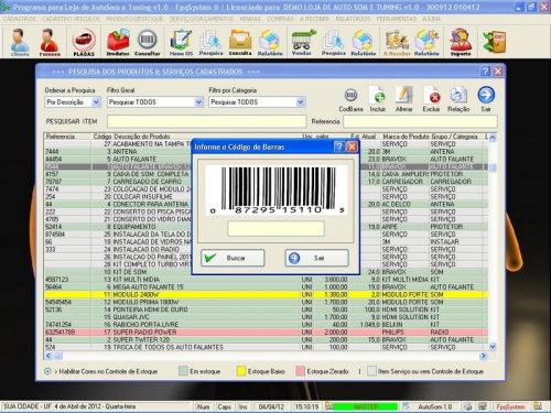 Programa para Autosom e Tunning com Serviços v1.0 - Fpqsystem 152326