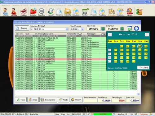 Programa para Autosom e Tunning com Serviços v1.0 - Fpqsystem 152327